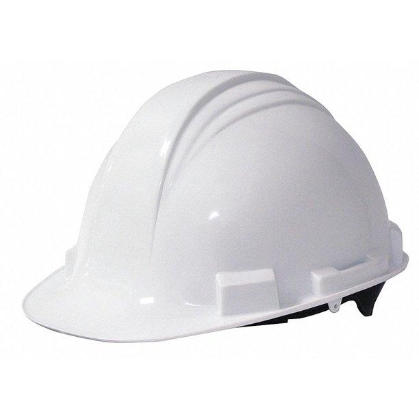 Front Brim Hard Hat 4 Pt Ratchet Suspension White Hat Size 6 3 4 To 7 3 8 Walmart Com