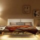 thumbnail image 4 of Italian Simple Suspension Bed Modern Simple Leather Bed Small Family Master Bedroom Double Bed 1.5M/1.8M Soft Bag Wedding Bed My Lux Decor Round, 4 of 6