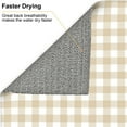 thumbnail image 4 of Dish Drying Mat, White Beige Twill Stripe Plaid Highly Absorbent Drying Matt Kitchen Counter, Dish Mat Drying Pad Dishes Drainer Mats for Kitchen Counter or Sink, 16 x 18 inch, 4 of 6