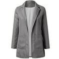 thumbnail image 6 of FAVIPT 2024 Women's Lightweight Blazer Jackets Open Front One Button Regular Office Blazer Boyfriend Blazer Jacket for Women Plus Size, 6 of 6