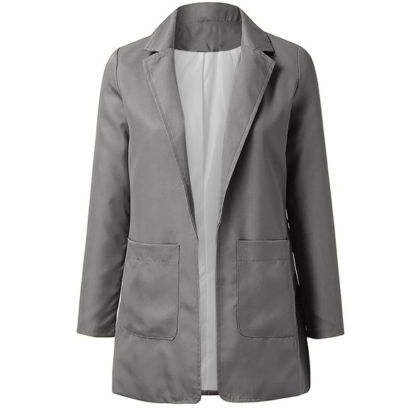 Pntutb Best Women Solid Long Sleeve Office Coat Cardigans Suit Long Jacket Tops