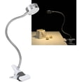thumbnail image 4 of Lampe Clamp USB Chaude et Froide Température de Couleur Réglable à 360 Degrés Col de Cygne (Argent), 4 of 7