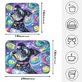 thumbnail image 2 of Ryvnso Abstract Dog Oil Paint Dish Drying Mat for Kitchen Countertop 16x18 Small Dish Pad Drainer Rack Dish Sink Mats, 2 of 7
