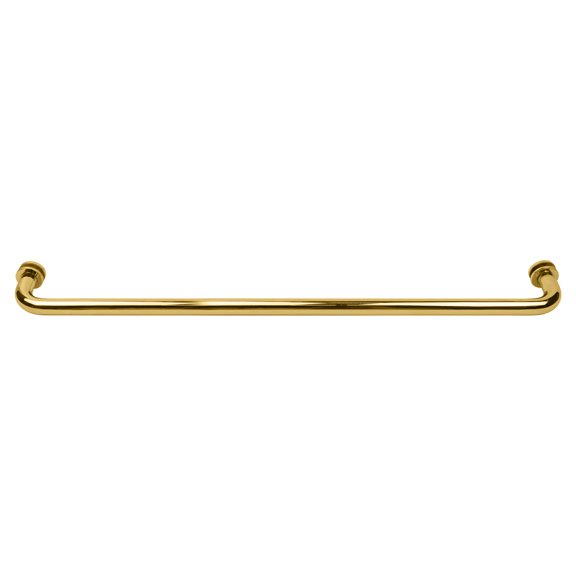 CRL BM24BR Polished Brass 24" BM Series Tubular Single-Sided Towel Bar