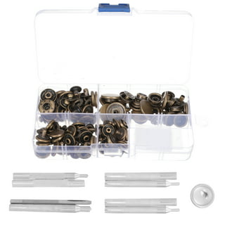 Leathercraft Tool 40 Set Segma Button Snaps Leather Fastener Installation  Kit, with Hole Punch and Setters, for Leatherworking
