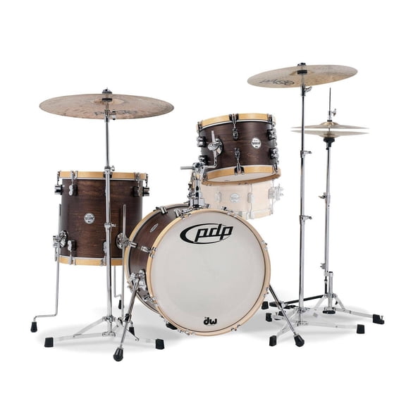 PDP Concept Classic 3-Piece Bop Kit Shell Pack - 18" Bass (Walnut, Natural Hoops)