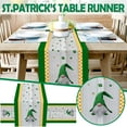 thumbnail image 2 of Guanhe Green Tablecloths St. Patrick's Day Table Runner, Spring Holiday Kitchen Dining Table Decoration for Indoor Outdoor Home Party Decor, 2 of 6
