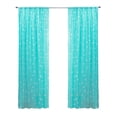 thumbnail image 1 of Cortina Decoración Transparencia Media Estrellas Azul/blanco E31115 celeste Elefantito E31115, 1 of 2