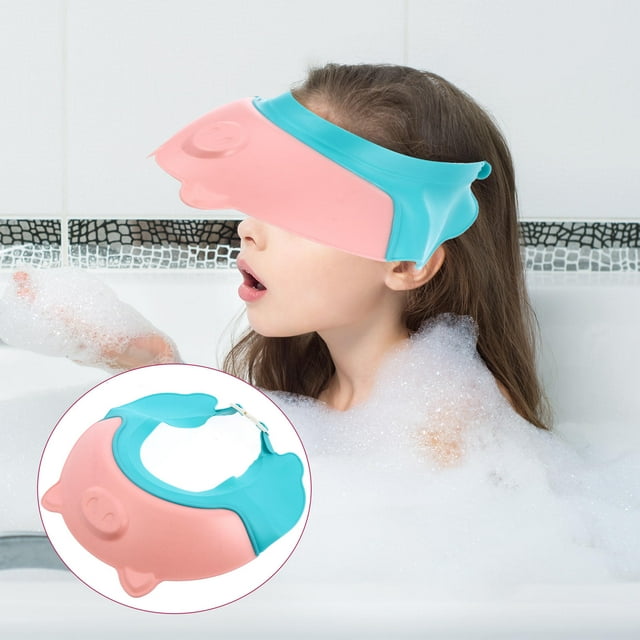 VERDANVERSE Pink Baby Shower Cap 1Pack for Toddler Bathing Protection and Newborn Accessory