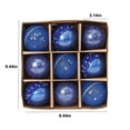 thumbnail image 3 of Lilgiuy Christmas Tree Decorations Balls 9 pcs Shatterproof Christmas Ornaments Set, Xmas Tree Decorations Hanging Ornament Classic Christmas Decorations for Holiday, Etc.(3.14",Blue), 3 of 5