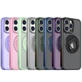 thumbnail image 5 of Adecuado para funda de teléfono móvil Apple 14/15Pro, soporte giratorio con anillo para el dedo, funda protectora esmerilada magnética para iPhone 15Plus, 5 of 5