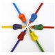 thumbnail image 1 of Paquete surtido de empuñaduras de lápiz premium, ayuda de escritura ergonómica universal para diestros y zurdos, pinzas de lápiz coloridas, incluye diferentes empuñaduras, colores surtidos, 1 of 5