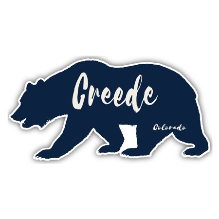 Creede Colorado Souvenir 4-Inch Vinyl Decal Sticker Bear Design