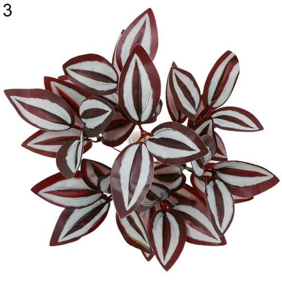 Papaba Artificial Leaf,Clear Texture Artificial Leaf Fadeless Plastic Floral Arrangement Simulation Plant Home Decor