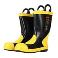 thumbnail image 2 of Rubber Protective Boots Non Slip Fire Boots Rubber Rescue Boots Rescue High Boots Emergency Rescue High Boots Heat Resistance Insulation Non Slip Rubber Fire Protective Boots, 2 of 8