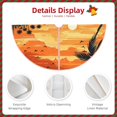 thumbnail image 3 of Xecao Tropical Sunset Paradise Pattern Christmas Tree Skirt Round Xmas Tree Mat Base Cover for Holiday Home Decorations-48", 3 of 6