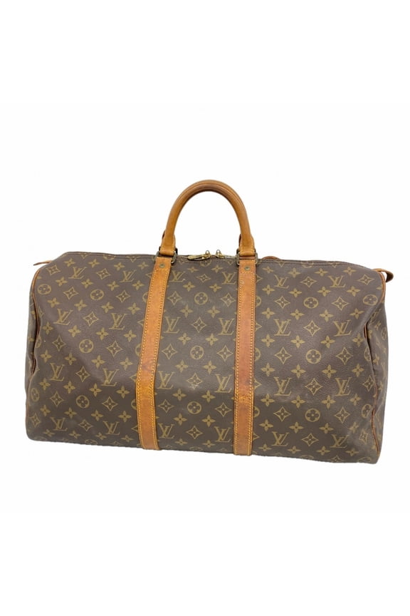 Pre-Owned Louis Vuitton Monogram Keepall 50 Boston Bag M41426 Brown Men's and Women's