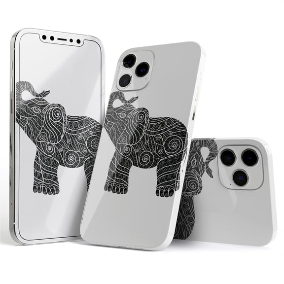DesignSkinz Zendoodle Elephant Full-Body Skin Decal Wrap Cover for iPhone 16