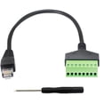 thumbnail image 1 of RJ45 Screw Terminal,RJ45 Male to 8 Pin Screw Terminal Connector,RJ45 8p8c to 8Pin Bolt Screw Type Terminal Connector, 1 of 5