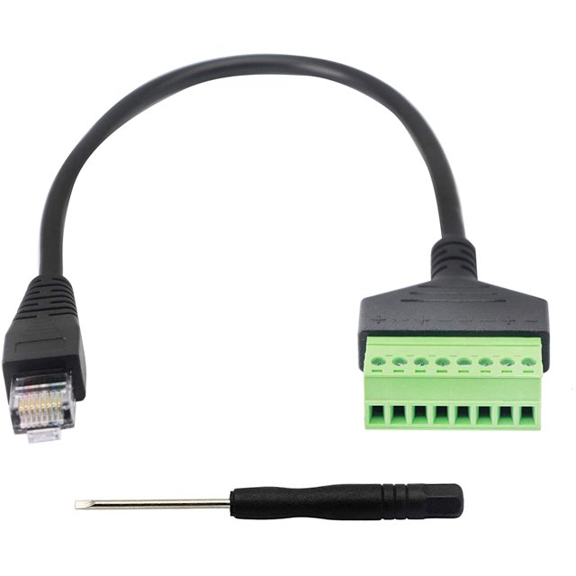 RJ45 Screw Terminal,RJ45 Male to 8 Pin Screw Terminal Connector,RJ45 8p8c to 8Pin Bolt Screw Type Terminal Connector