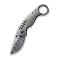 thumbnail image 3 of WE KNIVES Envisage Frame Lock 22013-DS1 Gray Titanium Damasteel Pocket Knife  Cuchillo, 3 of 9