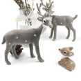 thumbnail image 4 of Modelo de animales de simulación, pequeño ciervo en miniatura, decoración para casa de muñecas, decoración para casa de muñecas, adornos de ciervo, 4 of 4