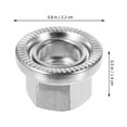 thumbnail image 5 of FENGGUIQU 10-Pack Steel Flange Axle Nuts Anti-Loosening 0.9 x 0.9 x 0.6 Inch Hardware, 5 of 6
