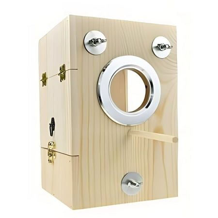tzyudk Bird Box Parakeet Breeding House Wooden Acrylic Transparent Breeding Box For Nestinging Affordable Useful M Wood