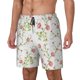 thumbnail image 1 of Balery Roses Flowers Bañador para hombre, shorts de playa de secado rápido con entrepierna y forro de compresión-XX-Large, 1 of 6