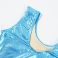 thumbnail image 6 of Sleeveless Shiny Girls Gymnastic Dance Trainingwear Tank Leotard With Short Suit, 6 of 7