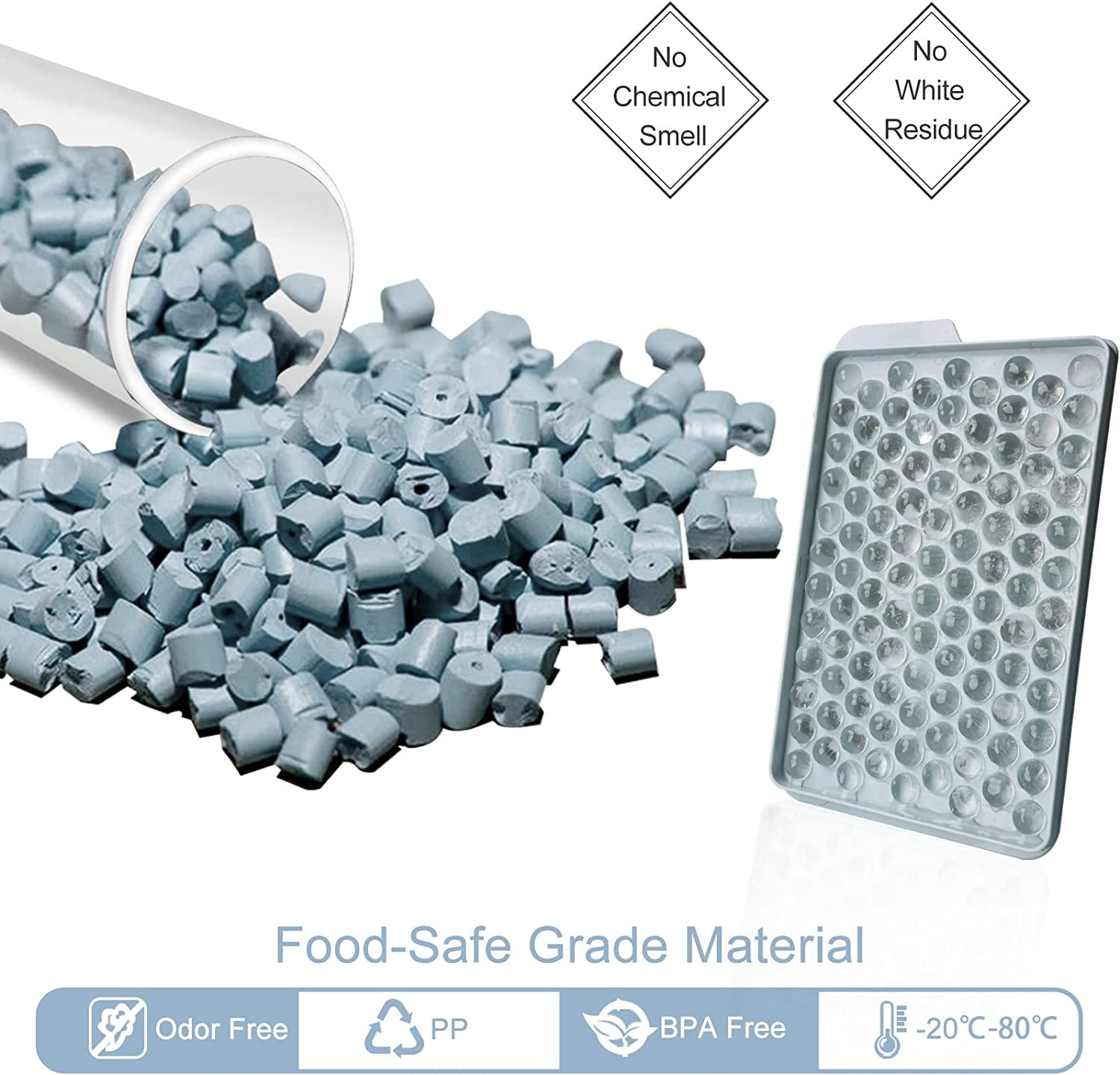 Mini Ice Cube Trays, Upgraded Small Ice Cube Trays Easy Release, 104PCS Tiny Ice Cube Tray Crushed Ice Tray for Chilling Drinks Coffee Juice