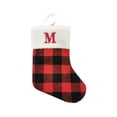 thumbnail image 2 of Ganfancp Calcetines de Navidad Bolsa de Regalo de Navidad Colgante Calcetines Alfabeto Haig Rojo Decoraciones Árbol de Navidad Artículos En Liquidación 1*Christmas Stocking Charm, 2 of 3
