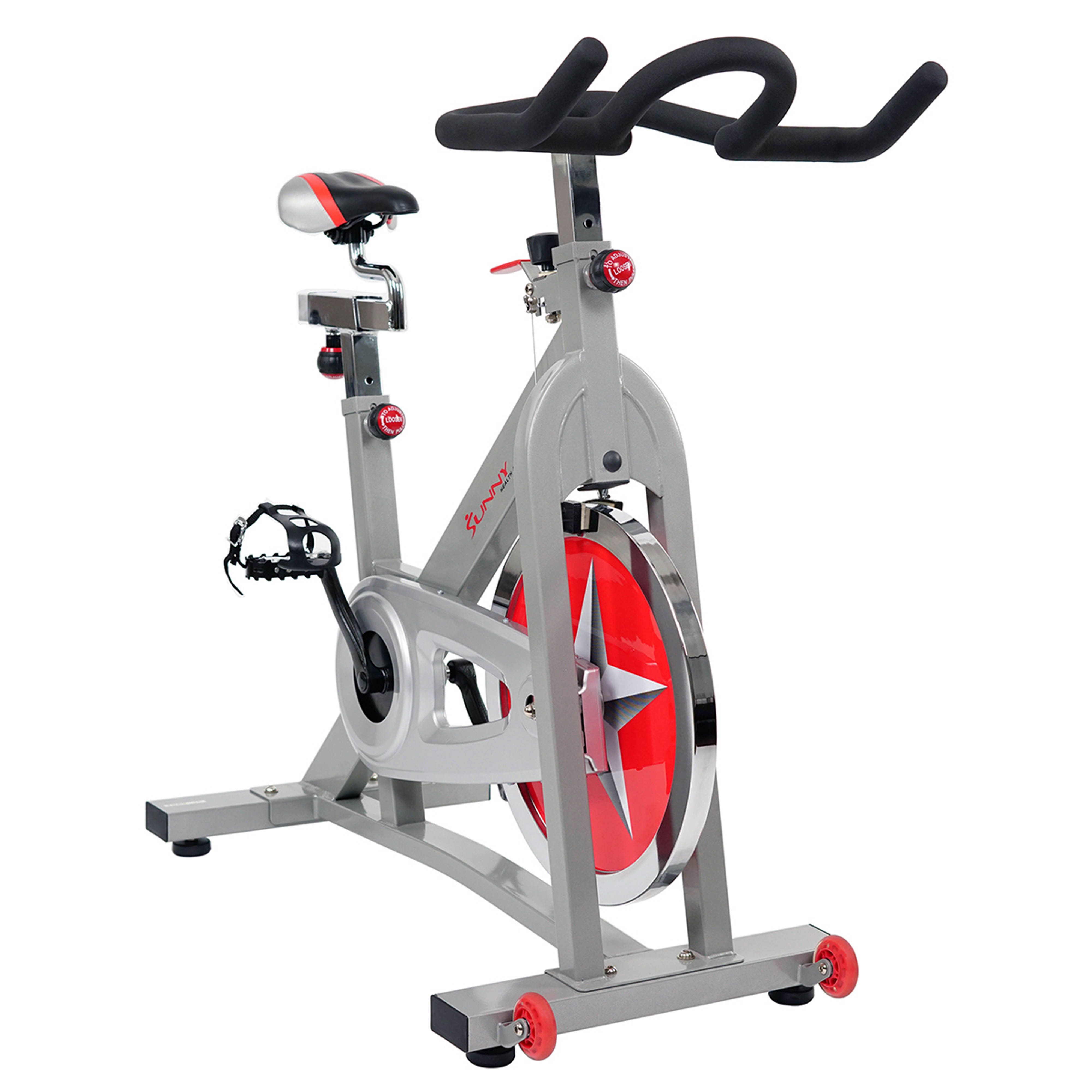 Sunny Health & Fitness Stationary Chain Drive 40 lb Flywheel Pro Indoor Cycling Exercise Bike Trainer, Workout Machine, SF-B901 - image 9 of 9