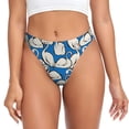 thumbnail image 1 of Balery Swan Birds Tangas de Algodón para Mujer con Estampado – Ropa Interior Sexy, Transpirable, G-string-Large, 1 of 6