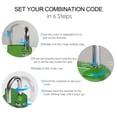 thumbnail image 4 of Combination Locks, AMIR Combination Padlock 4 Digit for Luggage Door School Locker Toolbox Storage Box Bike Green, 4 of 11