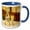 Blue/White, variant on 3drose, Van Gogh - Absinth, 11oz Two-tone Blue Mug