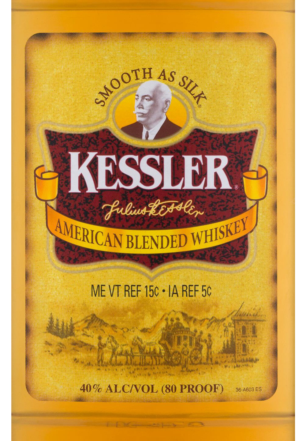 Kessler Blended American Whiskey, 375 ml PET Bottle, ABV 40.00%