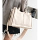 thumbnail image 3 of Bolso de lona con asa -Bolso de mamá, bolso de mensajero de gran capacidad Bolso de hombro multibolsillo duradero Lona resistente al desgaste Blanco, 3 of 5