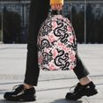thumbnail image 2 of Lukts Black Snake Pattern 15 Inch Student Backpack, Waterproof Laptop Backpack with Adjustable Shoulder Straps, Lightweight Travel, Campus Backpack, Unisex, 2 of 6