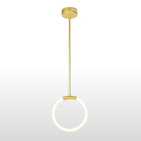 

1 Light LED Pendant with Satin Gold finish