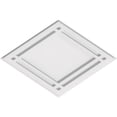 thumbnail image 1 of Ekena Millwork CMP20X13DD 13.37 x 20 in. Rectangle Diamond Architectural Grade PVC Contemporary Ceiling Medallion, 1 of 1