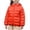 Orange, variant on Kids Winter Puffer Jacket Zipper Down Coat Long Sleeve Warm Windbreaker Lightweight Outerwear Boys Girls, 12-13 Years Red