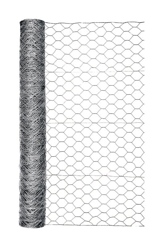 G&B 308498B 72" x 150' ft  2" Mesh Galvanized Poultry Netting Chicken Wire Fence 