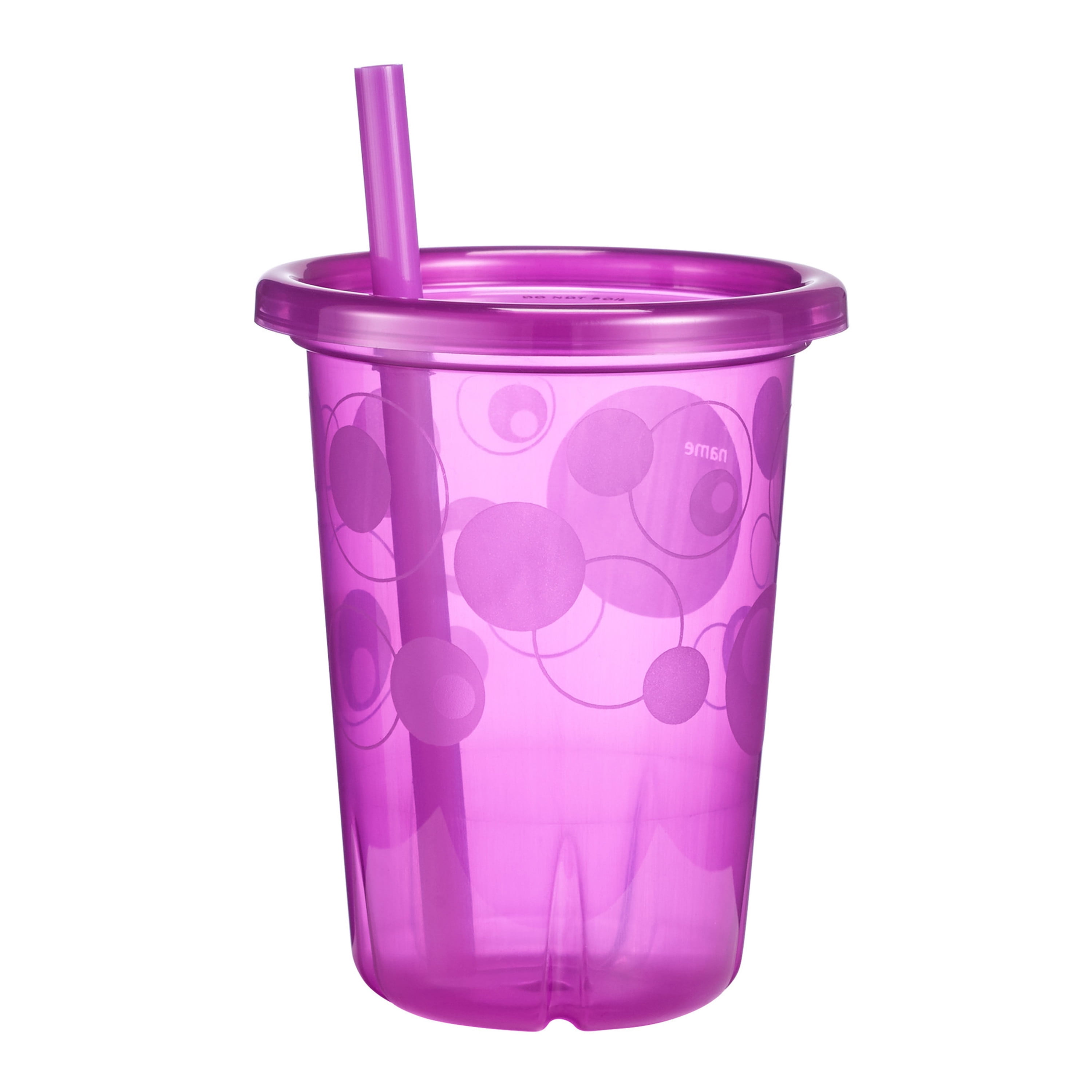 The First Years Take & Toss Straw Cups, Purple, 10 oz , 4 Pk