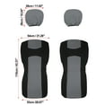 thumbnail image 6 of Unique Bargains 4Pcs Universal Front Car Seat Cover Kit for Most Cars Gray, 6 of 8