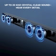 thumbnail image 4 of MZEIBO Barra de Sonido con subwoofer, Barra de Sonido de 120 W para Smart TV Sistema de Cine en casa con Sonido Envolvente Audio Bluetooth 5.3 Compatible con ARC, AUX, óptico, 4 of 9