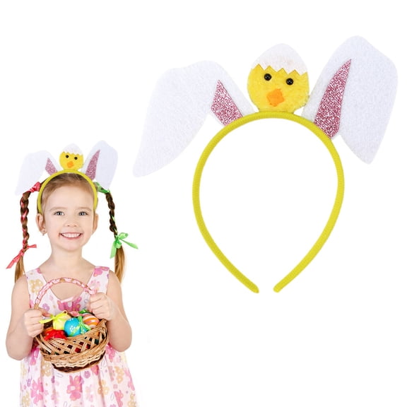 QIQUWOHUL New Chicken Headband Festival Decoration Easter Egg Ear Hair Hoop Headband Buckle
