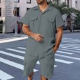 thumbnail image 4 of Bcfgryg Men's Summer Suits With Notch Lapel And Button Front For Indoor And Vacation Wear Men’s Athleisure Sets, 4 of 4