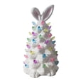 thumbnail image 1 of Decoración de Pascua iluminada de conejito, figura de conejito de Pascua con luces multicolores, blanco, 1 of 9