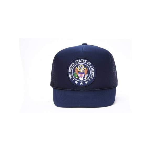 Military Patch Adjustable Trucker Hats - United States of America Seal